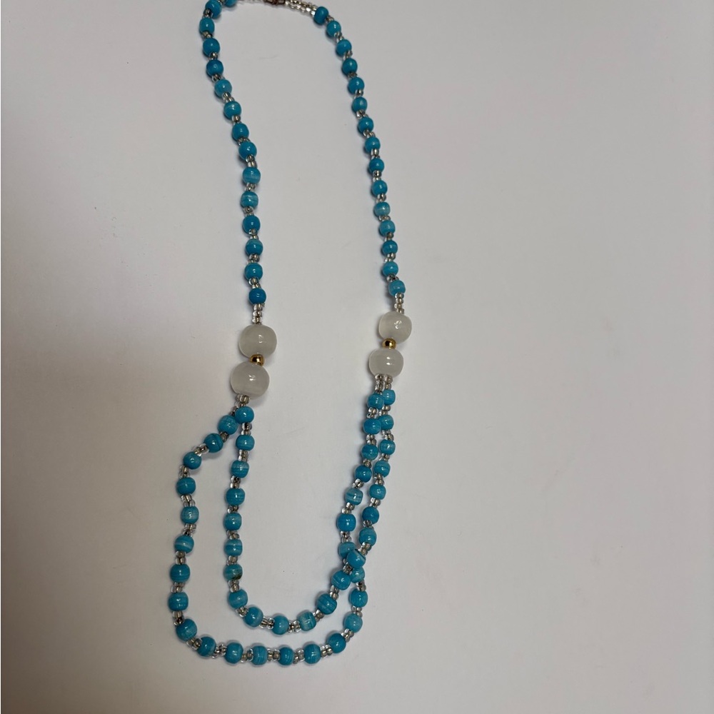 Blue Beaded Necklace
